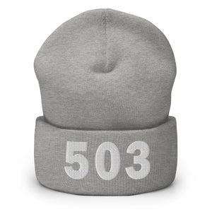 503 Area Code Cuffed Beanie