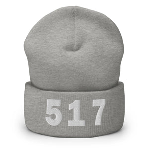 517 Area Code Cuffed Beanie