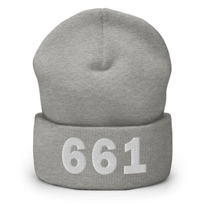 661 Area Code Cuffed Beanie