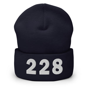 228 Area Code Cuffed Beanie