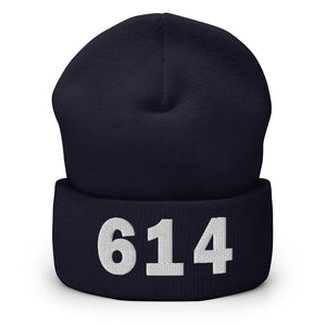 614 Area Code Cuffed Beanie