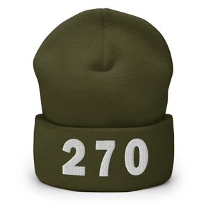 270 Area Code Cuffed Beanie