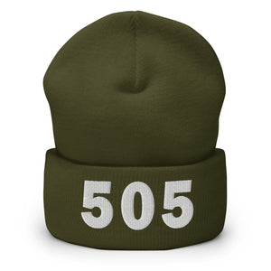 505 Area Code Cuffed Beanie