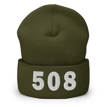 Load image into Gallery viewer, 508 Area Code Cuffed Beanie