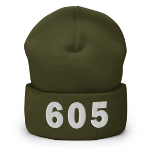 605 Area Code Cuffed Beanie