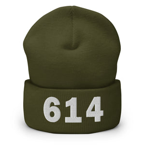 614 Area Code Cuffed Beanie