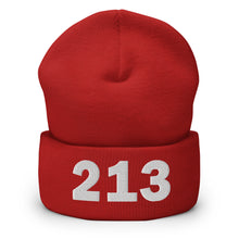 Load image into Gallery viewer, 213 Area Code Cuffed Beanie