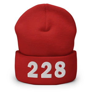 228 Area Code Cuffed Beanie