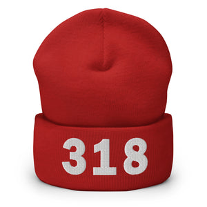 318 Area Code Cuffed Beanie