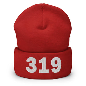 319 Area Code Cuffed Beanie