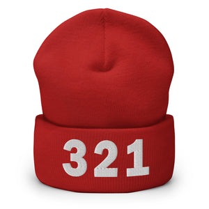 321 Area Code Cuffed Beanie