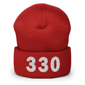 330 Area Code Cuffed Beanie