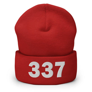 337 Area Code Cuffed Beanie