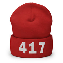 Load image into Gallery viewer, 417 Area Code Cuffed Beanie