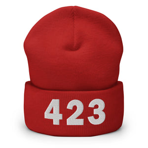 423 Area Code Cuffed Beanie