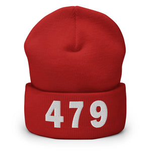 479 Area Code Cuffed Beanie