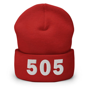 505 Area Code Cuffed Beanie