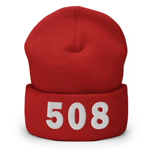 508 Area Code Cuffed Beanie