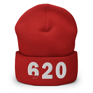 620 Area Code Cuffed Beanie