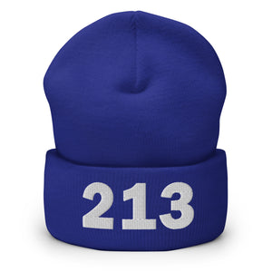 213 Area Code Cuffed Beanie