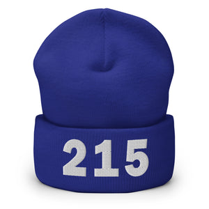 215 Area Code Cuffed Beanie