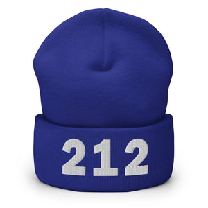 212 Area Code Cuffed Beanie