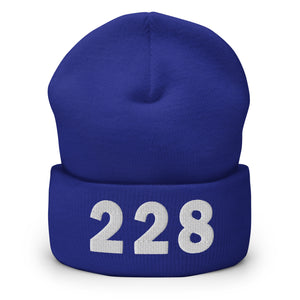 228 Area Code Cuffed Beanie