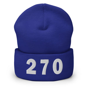 270 Area Code Cuffed Beanie