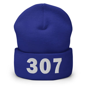 307 Area Code Cuffed Beanie