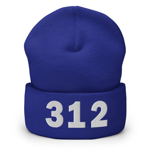 312 Area Code Cuffed Beanie