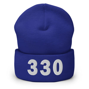 330 Area Code Cuffed Beanie