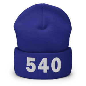 540 Area Code Cuffed Beanie