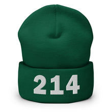 Load image into Gallery viewer, 214 Area Code Cuffed Beanie