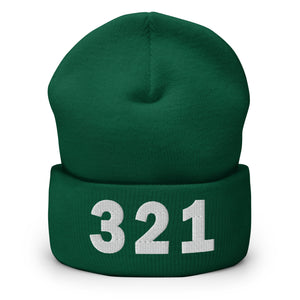 321 Area Code Cuffed Beanie