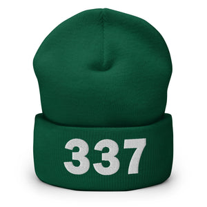 337 Area Code Cuffed Beanie