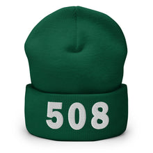 Load image into Gallery viewer, 508 Area Code Cuffed Beanie