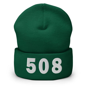 508 Area Code Cuffed Beanie
