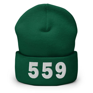 559 Area Code Cuffed Beanie