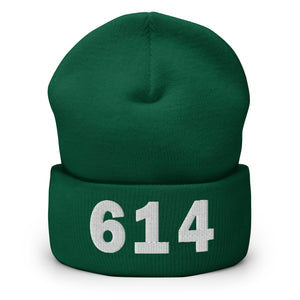 614 Area Code Cuffed Beanie