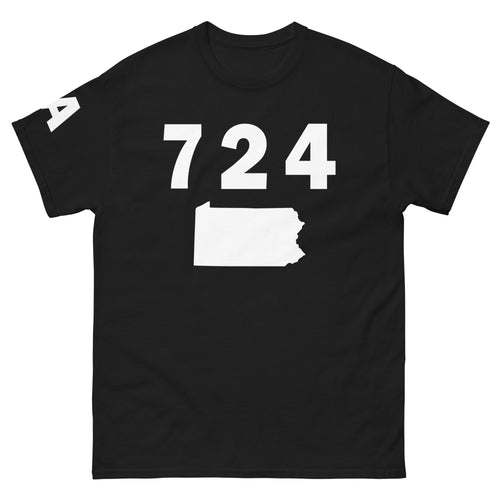 724 Area Code Men's Classic T Shirt