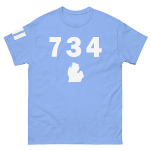 734 Area Code Men's Classic T Shirt