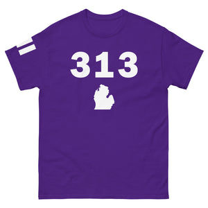 313 Area Code Men's Classic T Shirt