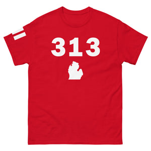 313 Area Code Men's Classic T Shirt