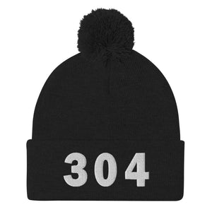 304 Area Code Pom-Pom Beanie