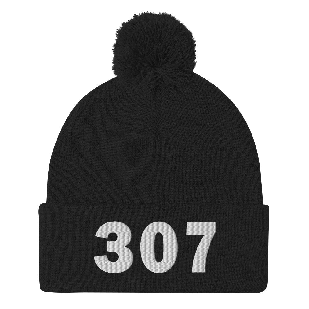 307 Area Code Pom-Pom Beanie