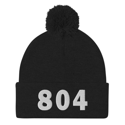 804 Area Code Pom-Pom Beanie