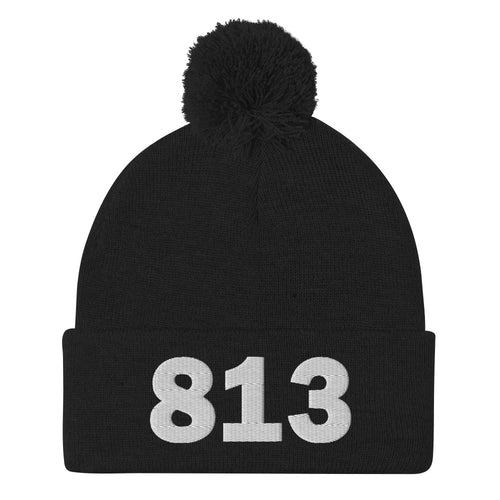 813 Area Code Pom-Pom Beanie