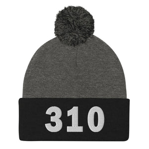 310 Area Code Pom-Pom Beanie