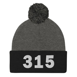 315 Area Code Pom-Pom Beanie