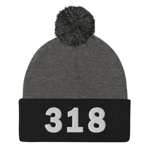 318 Area Code Pom-Pom Beanie